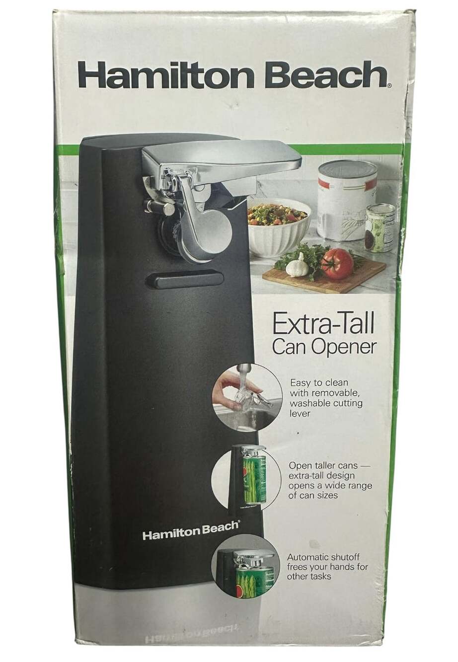 Hamilton Beach Extra-Tall Can Opener 76702G Black
